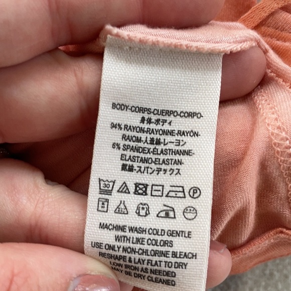 #93 We The Free Peach Strap Front Tank Top - Picture 4 of 11
